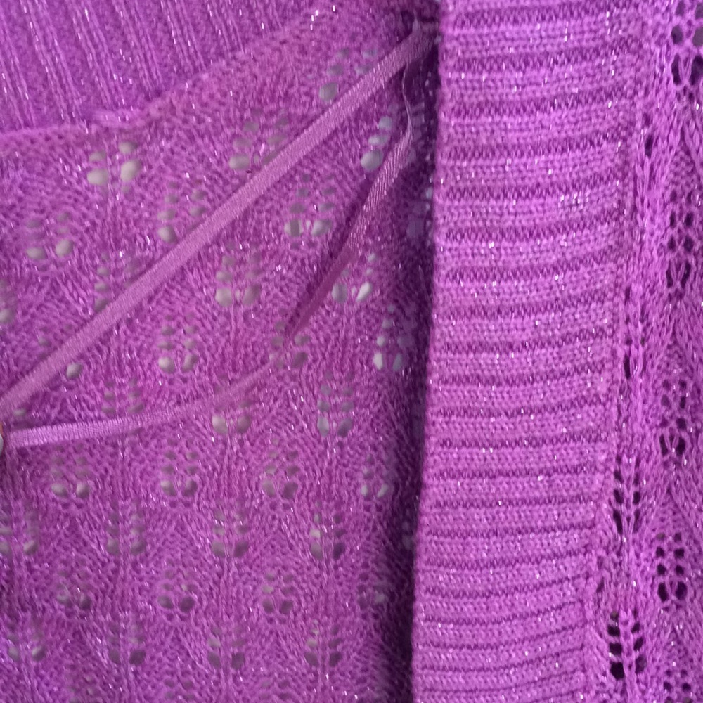 Purple justice size 8/10 crop top sweater - Picture 7 of 7